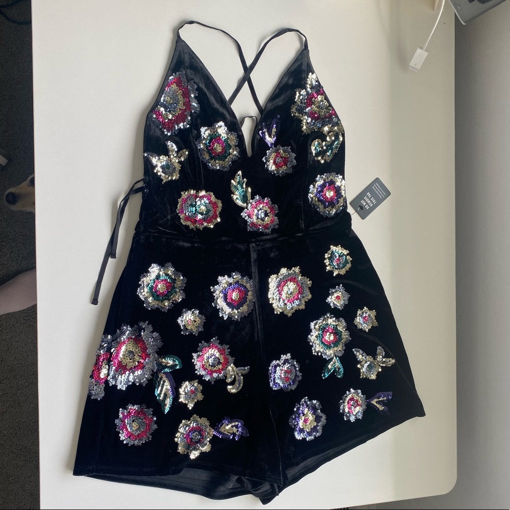 Sequin Cocktail Romper
